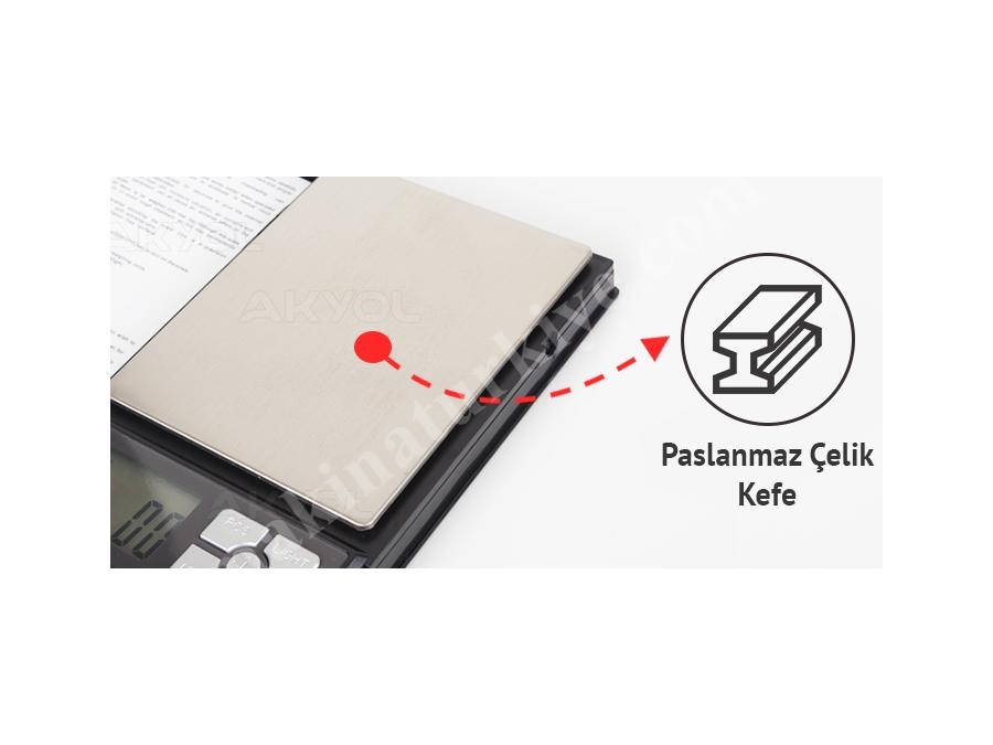 2000 Gr Notebook Kapaklı Cep Terazisi