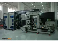 10 Renk 50 Cm Sleeve Sistem Tamburlu Flexo Etiket Baskı Makinesi
