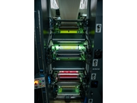 10 Renk 50 Cm Sleeve Sistem Etiket Tamburlu Flexo Baskı Makinası - 9