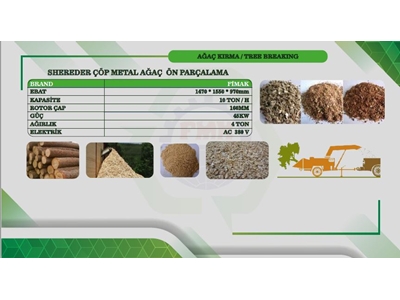 Ağaç Yonga Cips Makinası - 1