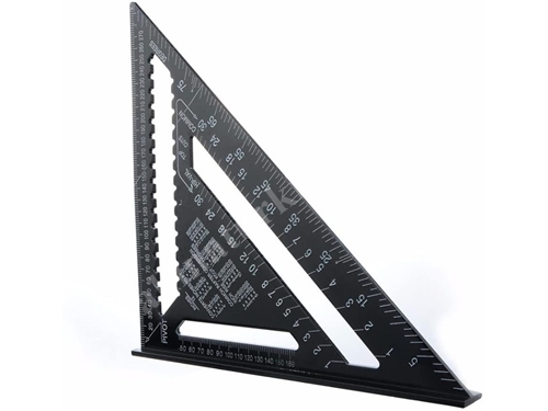 Règle Triangle Métallique 30 Cm Équerre en Aluminium Métrique Pour Menuisier
