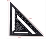 METAL TRIANGLE RULER 30 cm Aluminum Triangle Carpenter Square Metric Measuring Ruler - 6