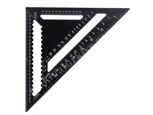 METAL TRIANGLE RULER 30 cm Aluminum Triangle Carpenter Square Metric Measuring Ruler
