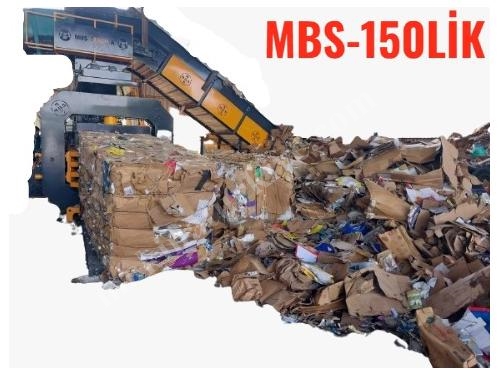 MBS-150Lik 115x125 Tam Otomatik Atık Kağıt Balyalama Pres Makinası