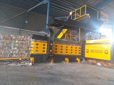 MBS-150Lik 115x125 Tam Otomatik Atık Kağıt Balyalama Pres Makinası - 2