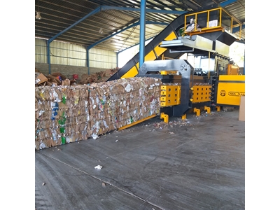 MBS-150Lik 115x125 Tam Otomatik Atık Kağıt Balyalama Pres Makinası - 4