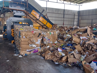 MBS-150Lik 115x125 Tam Otomatik Atık Kağıt Balyalama Pres Makinası - 5