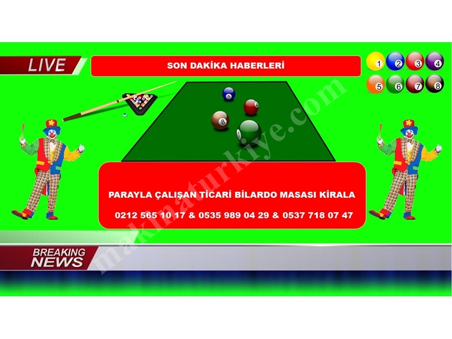 Kiralık Bilardo Masası İstanbul