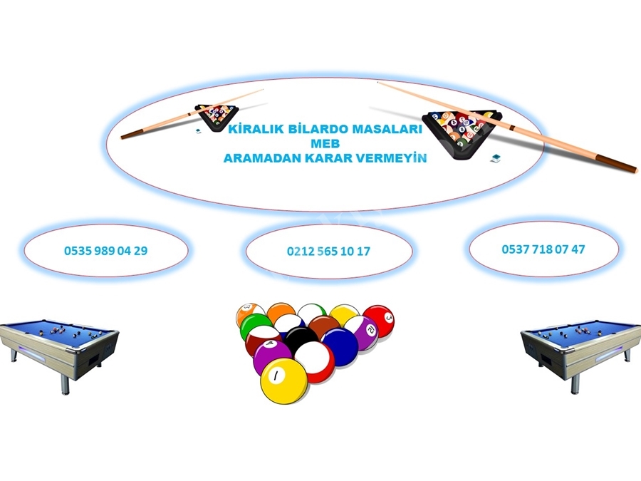 Kiralık Bilardo Masası İstanbul
