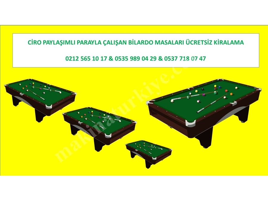 Kiralık Bilardo Masası İstanbul