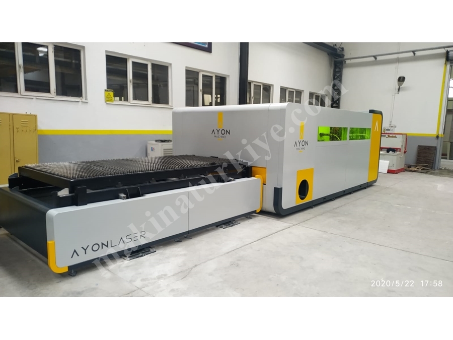 CTP 1540 1500x4000 Mm Fiber Lazer Kesim Makinası 