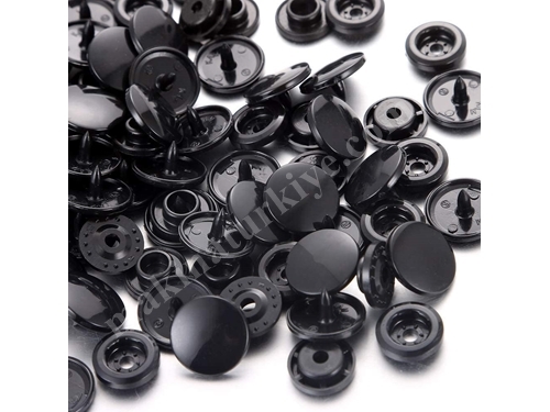 544 PSB 200 Set (12.5) mm Plastic Black Snap Button