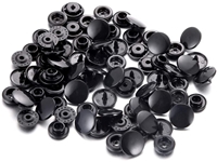 544 PSB 200 Set (12.5) mm Plastic Black Snap Button - 1