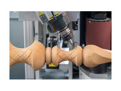 5 Eksenli Cnc İşleme Merkezi Ahşap Torna Makinesi - 7