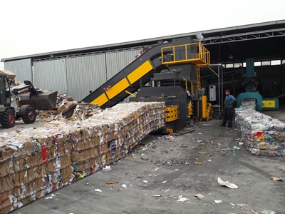 MBS-120Lik 115x125 Tam Otomatik Atık Kağıt Balyalama Pres Makinası - 3