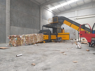 MBS-120Lik 115x125 Tam Otomatik Atık Kağıt Balyalama Pres Makinası - 4