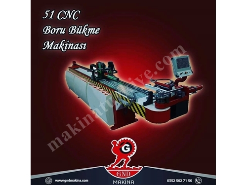 51 CNC 3 Eksen Boru ve Profil Bükme Makinası