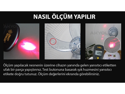 Ar 926 Temassız Devir Ölçer Takometre - 5