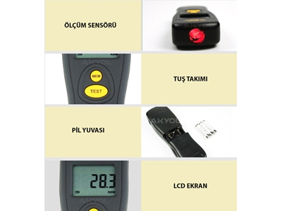 Ar 926 Temassız Devir Ölçer Takometre - 7