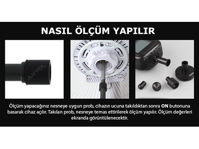 Ar 925 Temaslı Devir Ölçer Takometre - 8