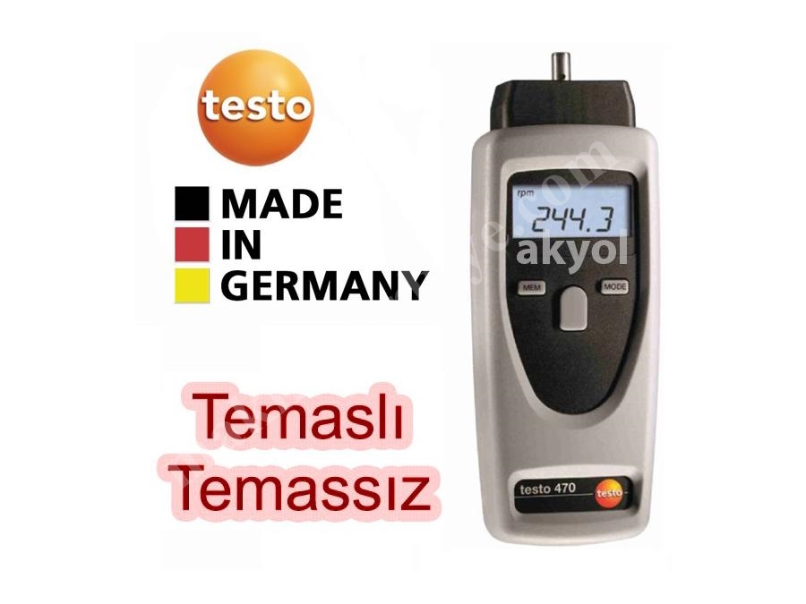 T470 Temaslı Temassız Devir Ölçüm Cihazı