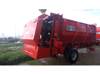 Katı Gübre Dağıtma Römorku 10 Ton Çift Dikey Dağıtıcılı - 4