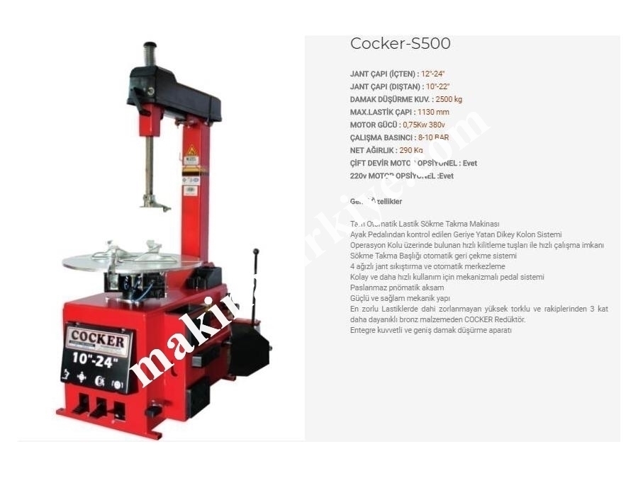 Otomatik Lastik Sökme Takma Makinası S500(2)