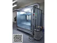 Manual Powder Coating Booth 1500X4000x2250 Mm