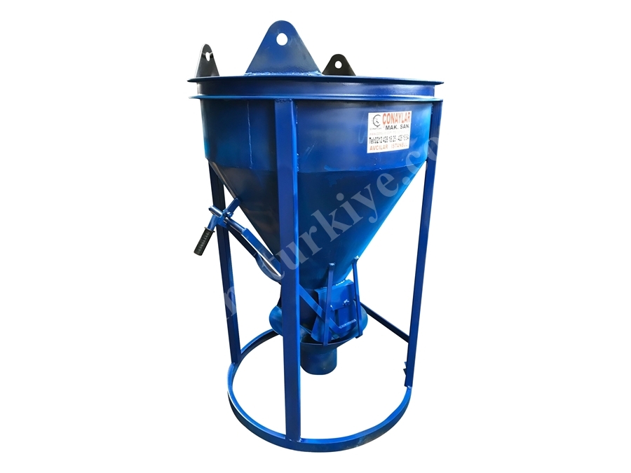 1000 Litrelik Beton Kovası (Hortumlu Tip)