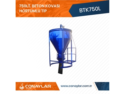 750 Litrelik Beton Kovası (Hortumlu Tip) - 4