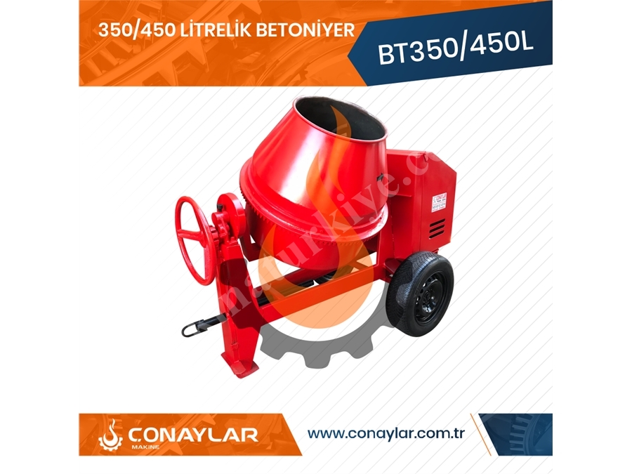350 Litrelik Betoniyer 3.0 Hp