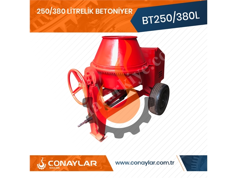 380 Litrelik Betoniyer 2.0 Hp