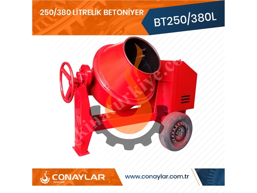 380 Litrelik Betoniyer 2.0 Hp