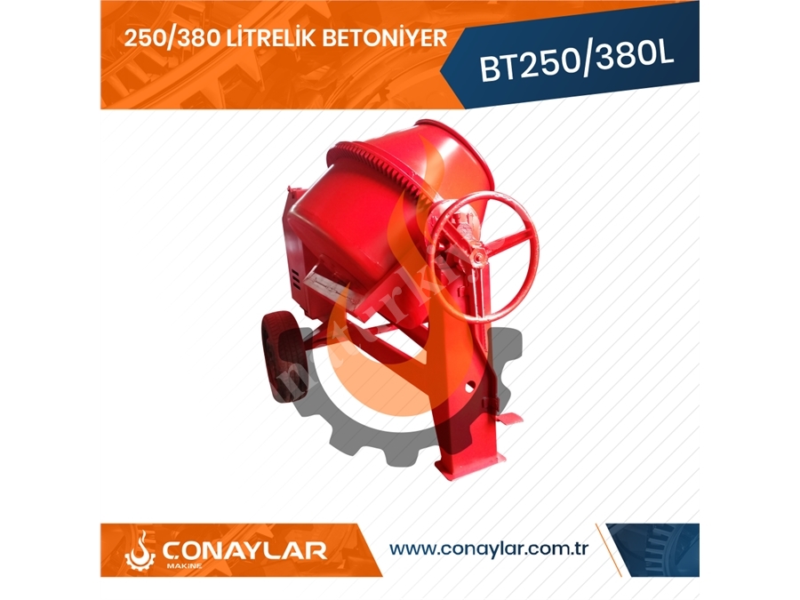 380 Litrelik Betoniyer Dizel Motorlu
