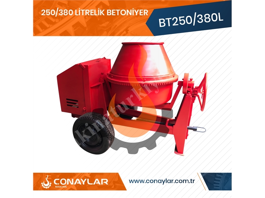 380 Litrelik Betoniyer Dizel Motorlu
