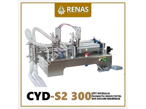 10-30 Dolum/Dakika Çift Nozullu Otomatik Sıvı Dolum Makinası	
