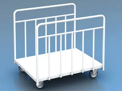 FABRIC Trolley with Double Flap