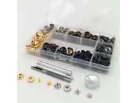 561 (120 Set) Mixed Color 12.5 mm Metal Snap Fasteners and Storage Box - 5