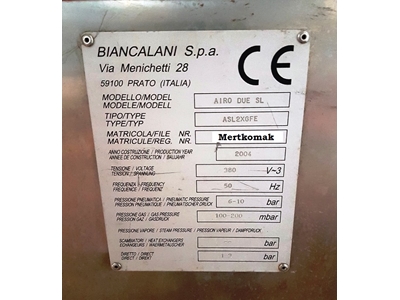 Biancalani MR 03296 (2004 Model) Fabric Touch Machine - 8