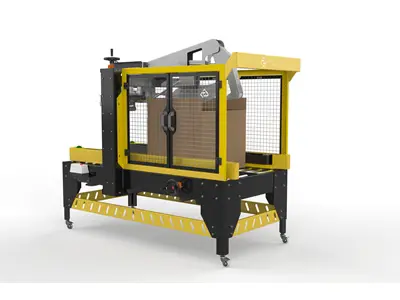 Otomatik Koli Üst Kapak Kapatma Ve Bantlama Makinesi