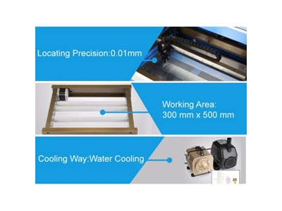 50W / 30x50 cm Co2 Lazer Deri Ve Kumaş Kesim Hassas Kazıma Ve Kesme Makinası 50W / 30X50 - 5
