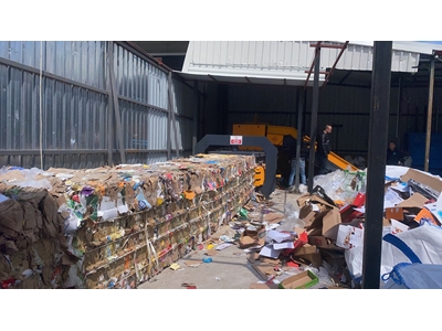 MBS-20'lik 110X85 Manuel Atık Kağıt Balyalama Pres Makinası - 3