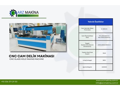 2 Eksen CNC Cam Delme Makinası - 0