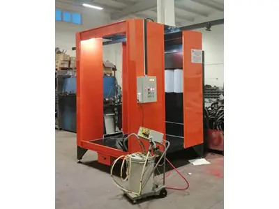 Electrostatic Powder Coating Booth with Filter System