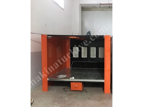Electrostatic Powder Coating Booth with Filtered Systems