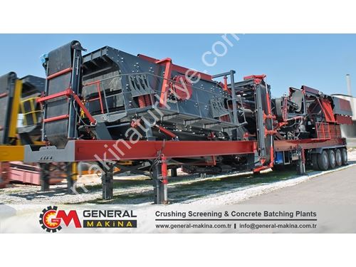 180-250 Ton Mobile Stone Crushing Screening Plant