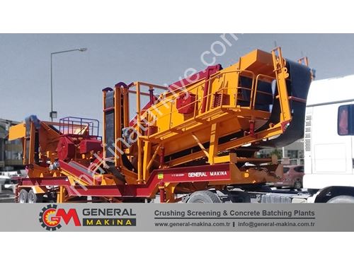 90-180 Ton / Saat Mobil Taş Kırma Eleme Tesisi