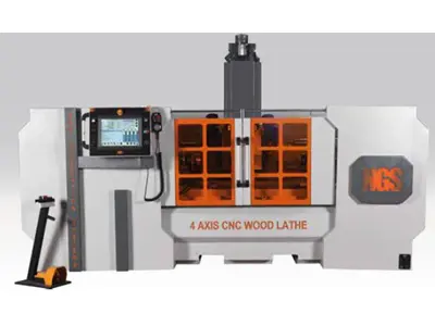 4 Axis CNC Wood Turning Machine