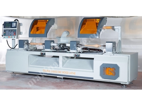 2 Eksen Double Cnc Ahşap Torna Makinesi