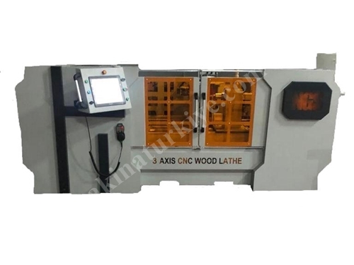 3 Eksenli Cnc Ahşap Torna Makinası